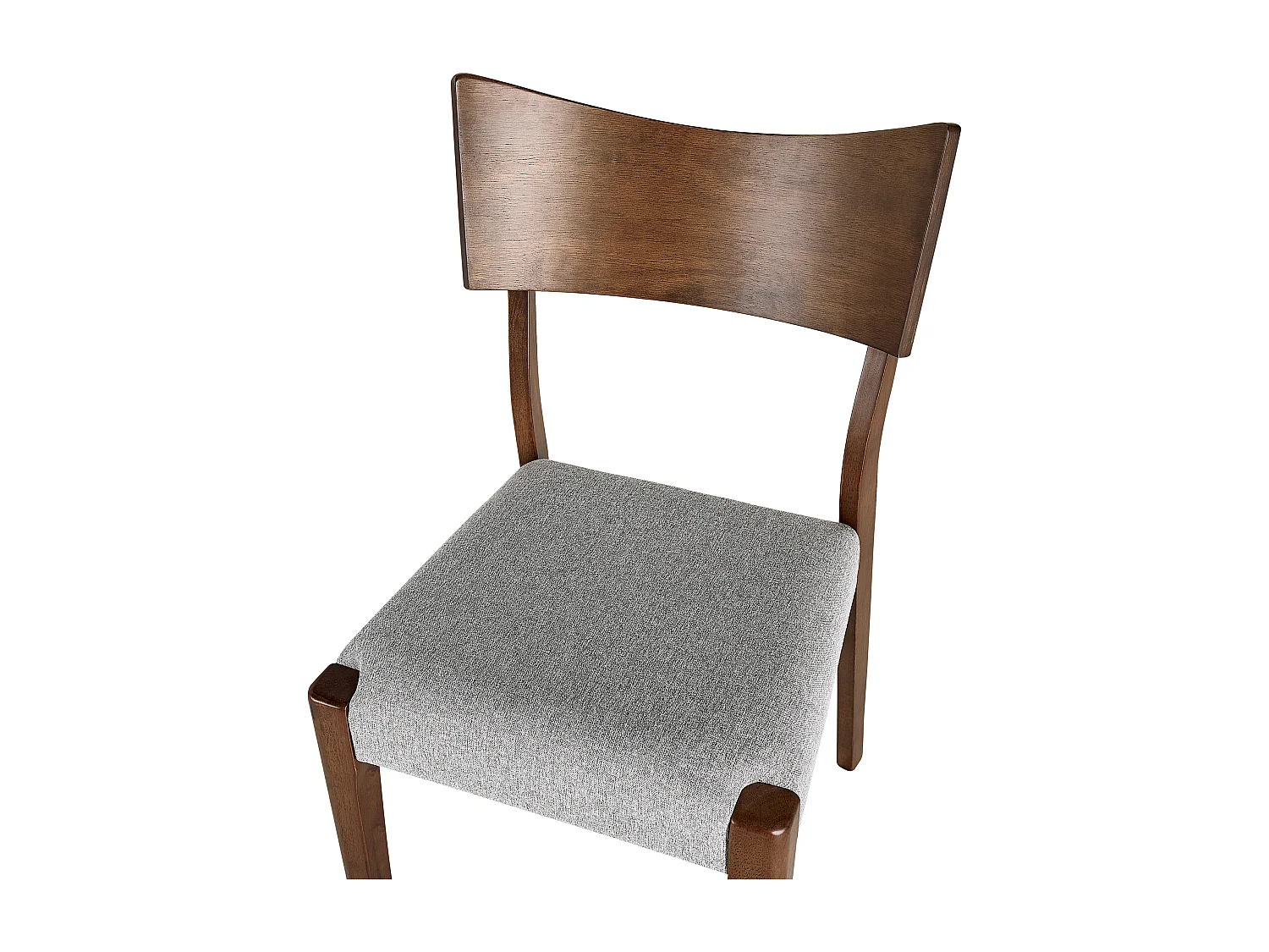 Set van 2 eetkamerstoelen EDEN Hout Lichtgrijs