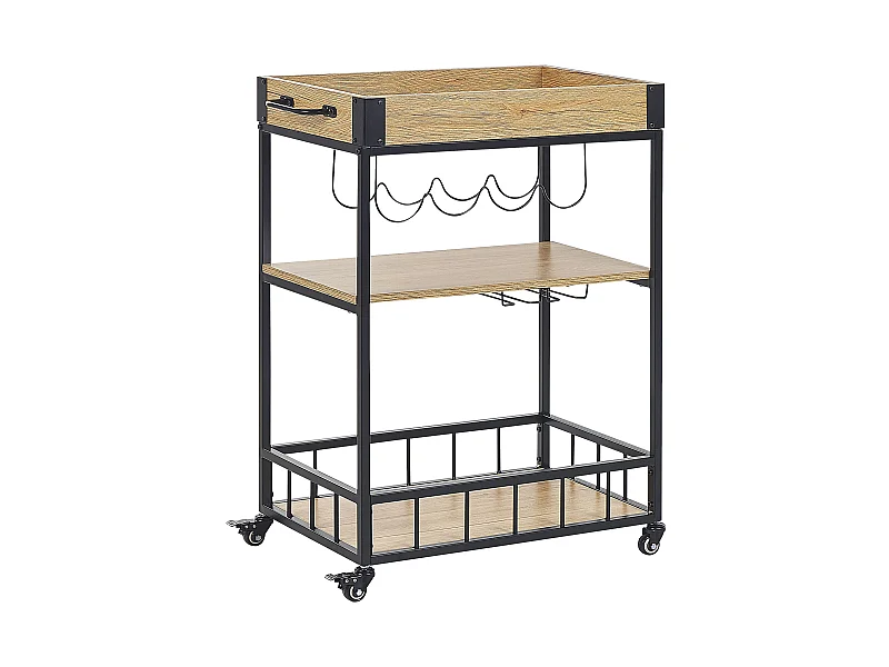 Carrinho de cozinha HULLET Metal Castanho claro