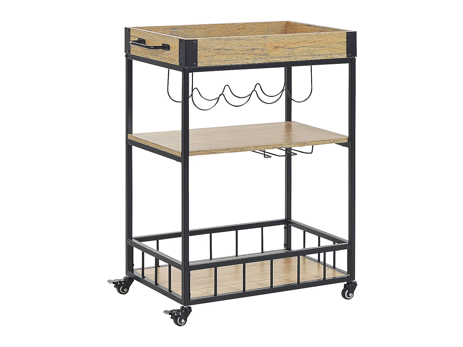 Wózek kuchenny HULLET Metal Jasnobrązowy