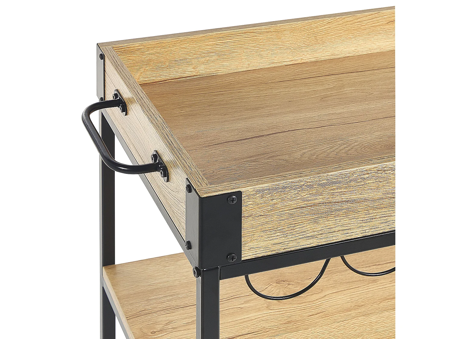 Wózek kuchenny HULLET Metal Jasnobrązowy