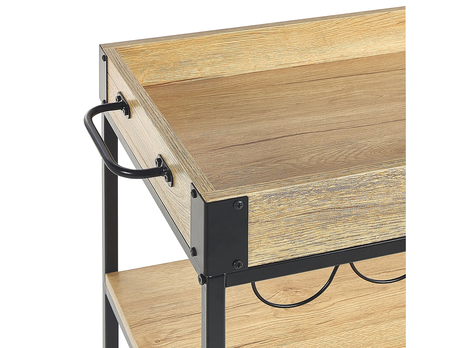 Keukentrolley HULLET Metaal Lichtbruin