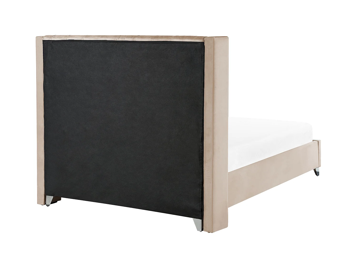 Letto Velluto LUBBON 180 x 200 cm Beige