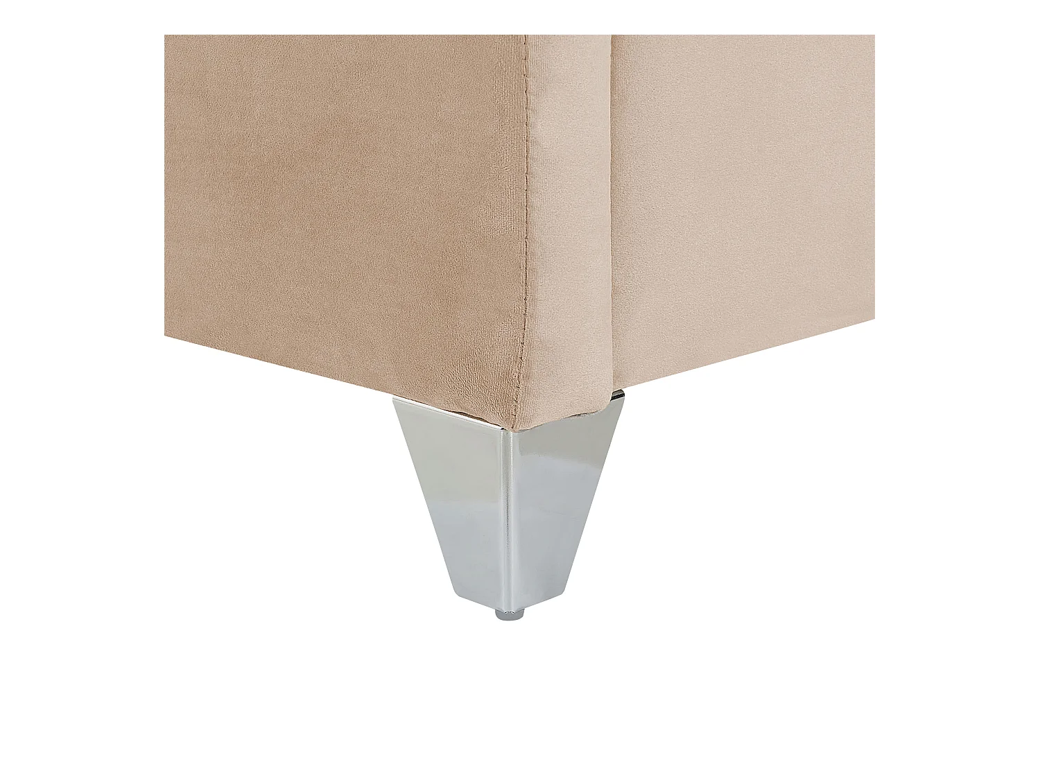 Letto Velluto LUBBON 180 x 200 cm Beige