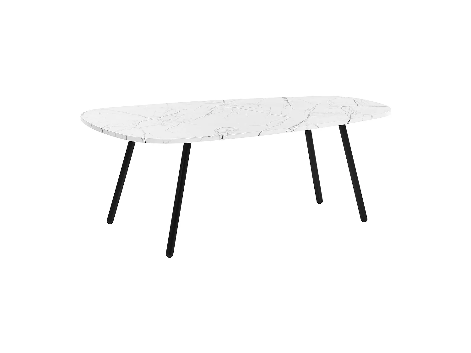 Table basse BIDDLE Marbre blanc