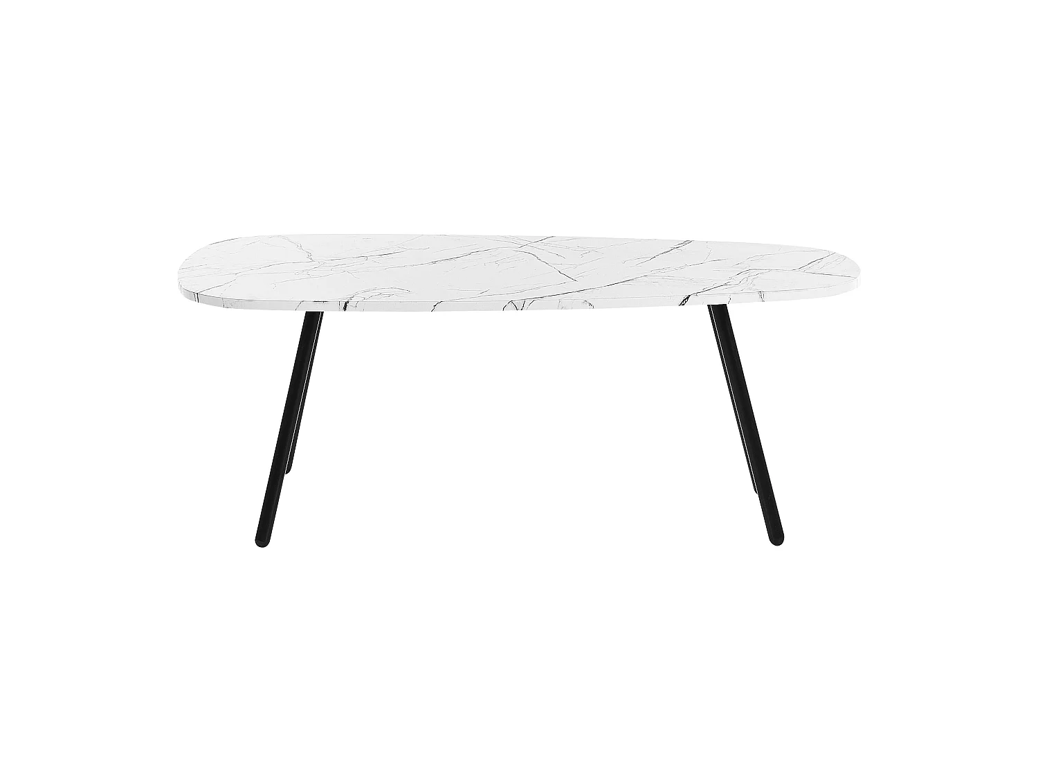 Mesa de centro BIDDLE Mármol blanco