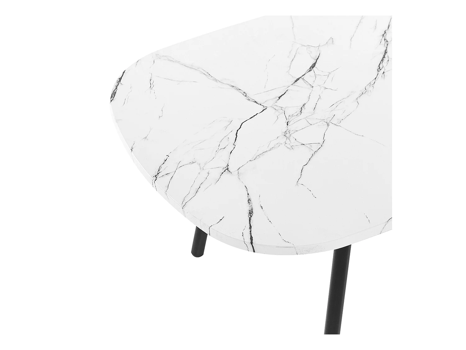 Mesa de centro BIDDLE Mármol blanco