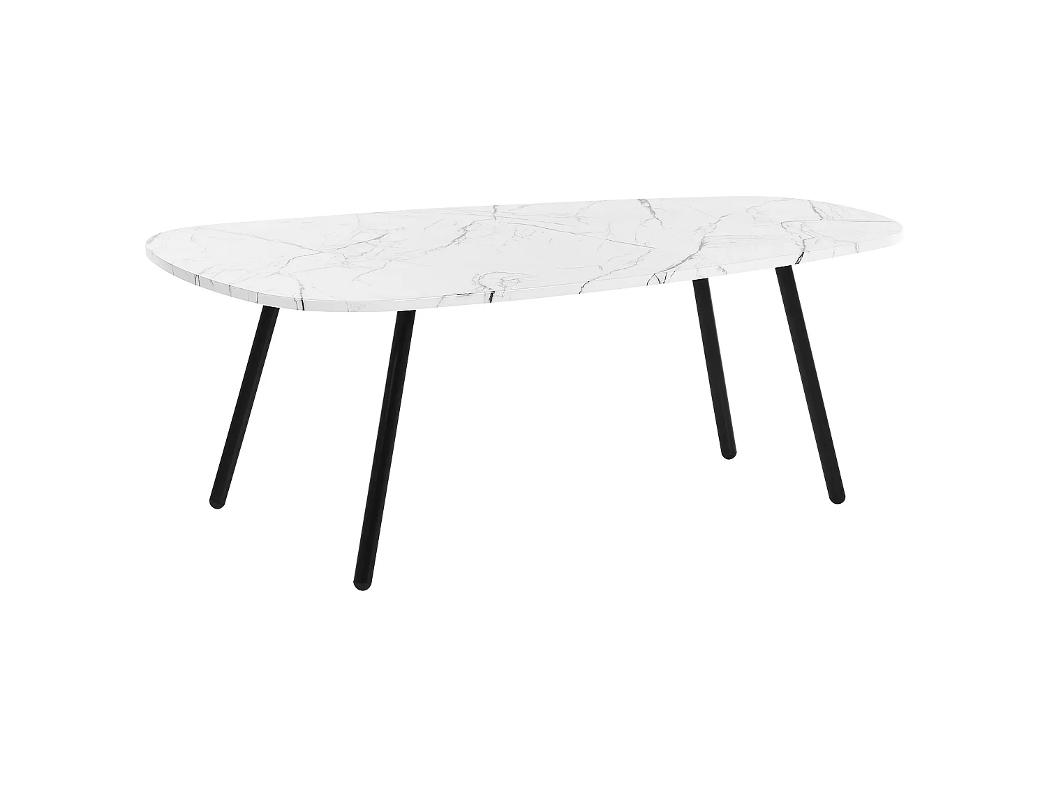 Table basse BIDDLE Marbre blanc