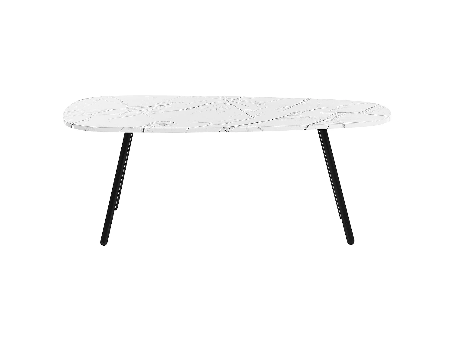 Table basse BIDDLE Marbre blanc
