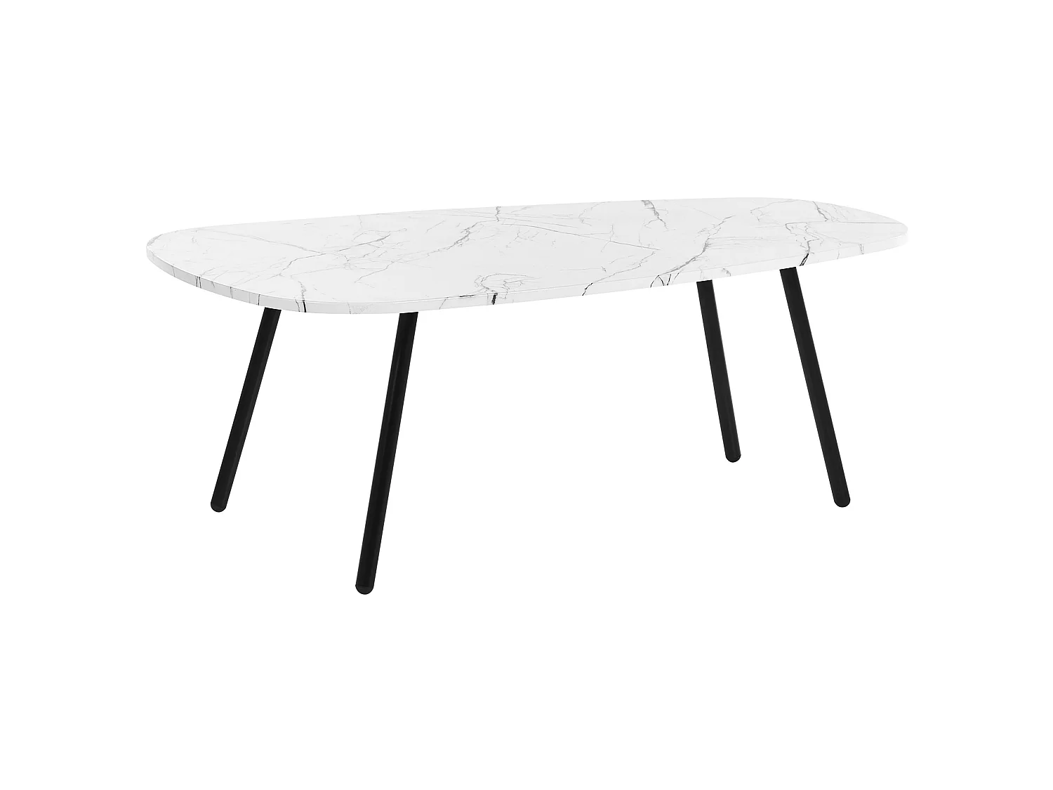 Table basse BIDDLE Marbre blanc