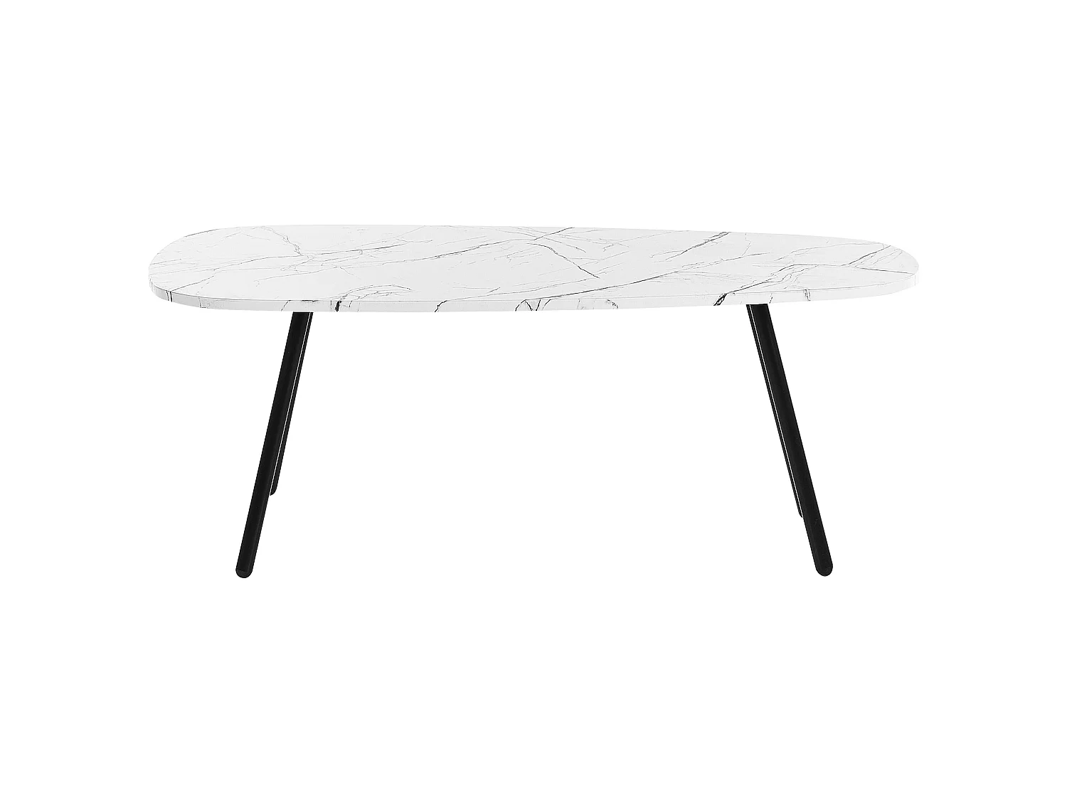Table basse BIDDLE Marbre blanc