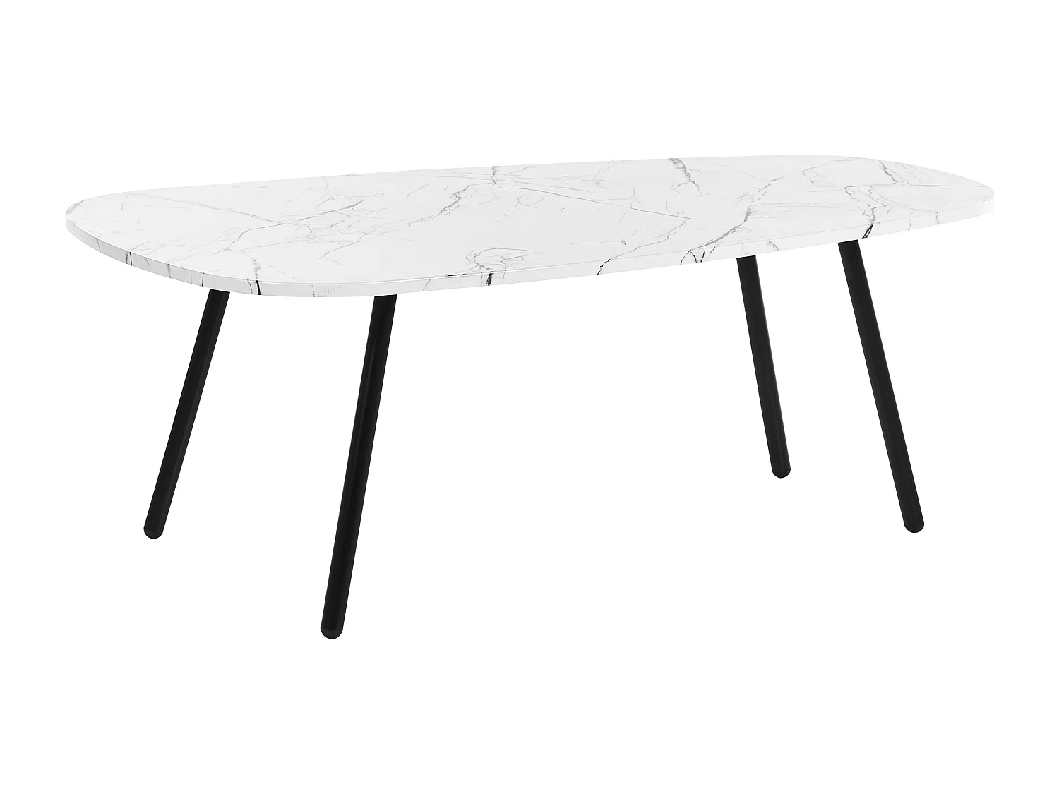 Table basse BIDDLE Marbre blanc