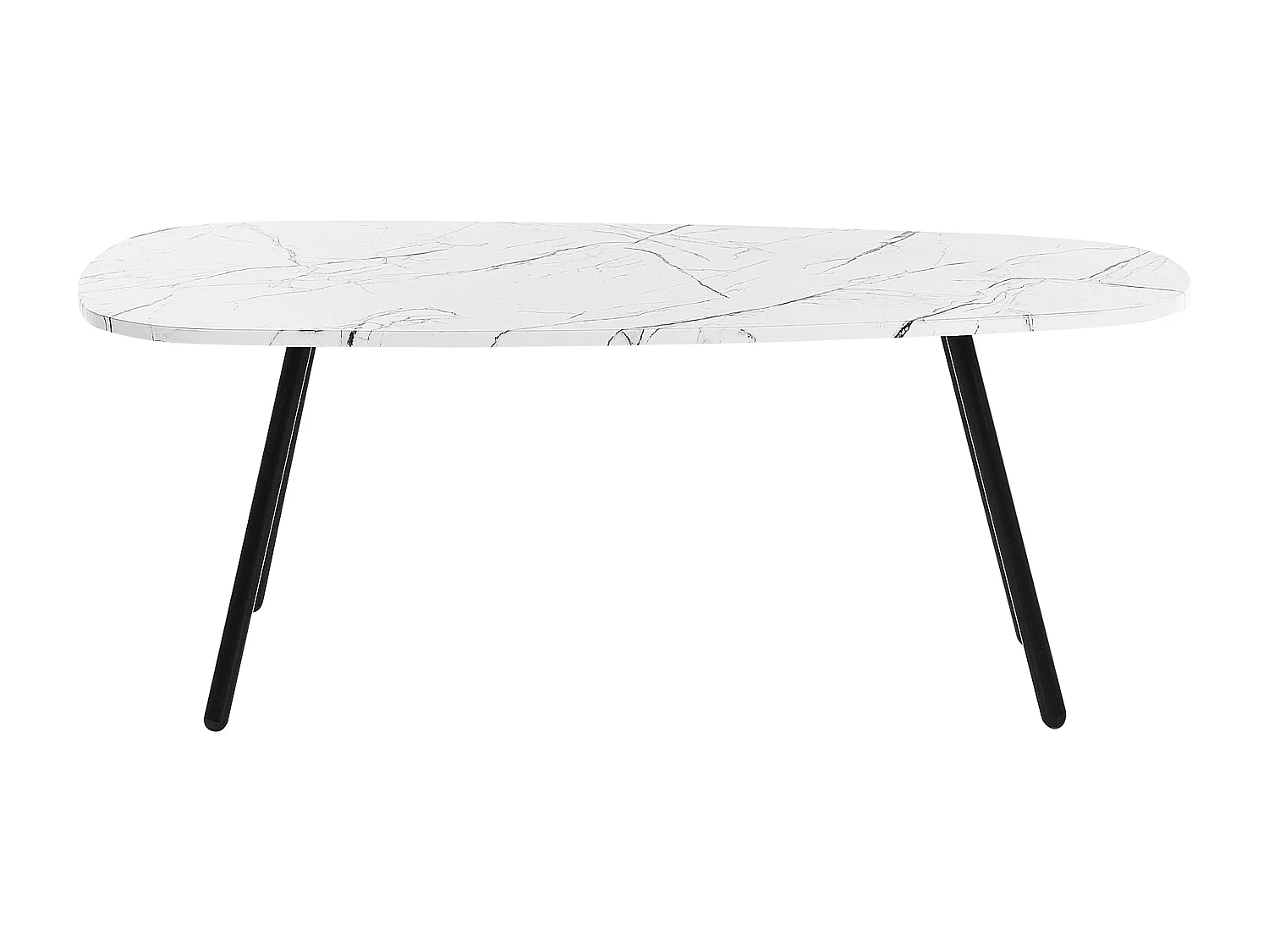 Table basse BIDDLE Marbre blanc