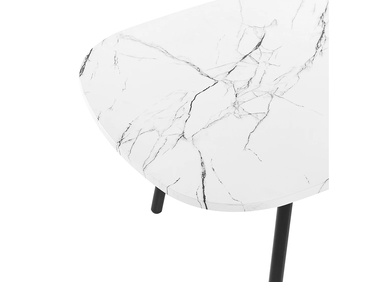 Table basse BIDDLE Marbre blanc