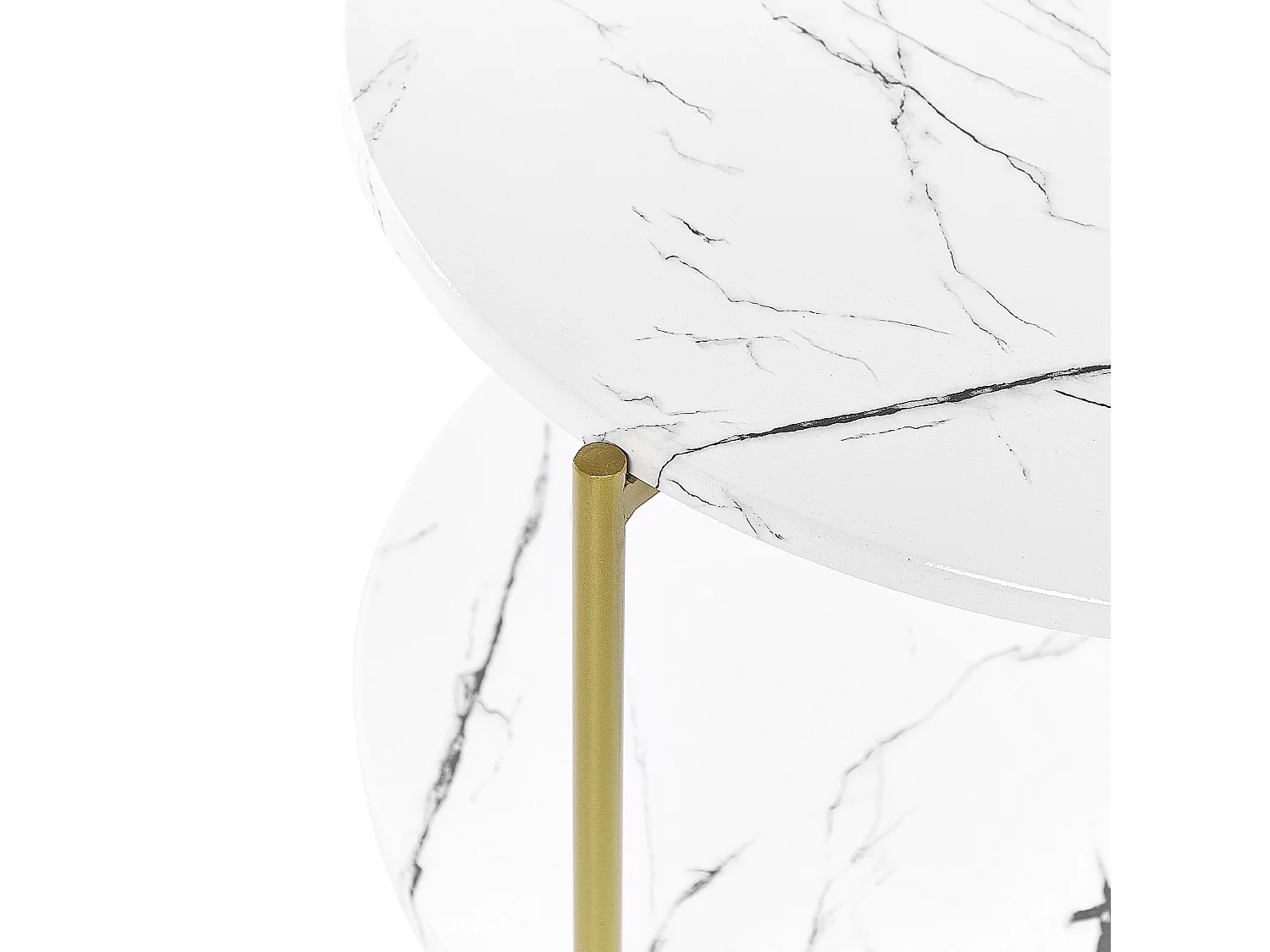 Table d'appoint REVA Marbre blanc