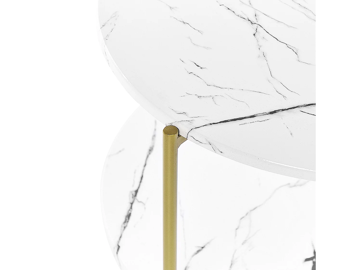 Table d'appoint REVA Marbre blanc