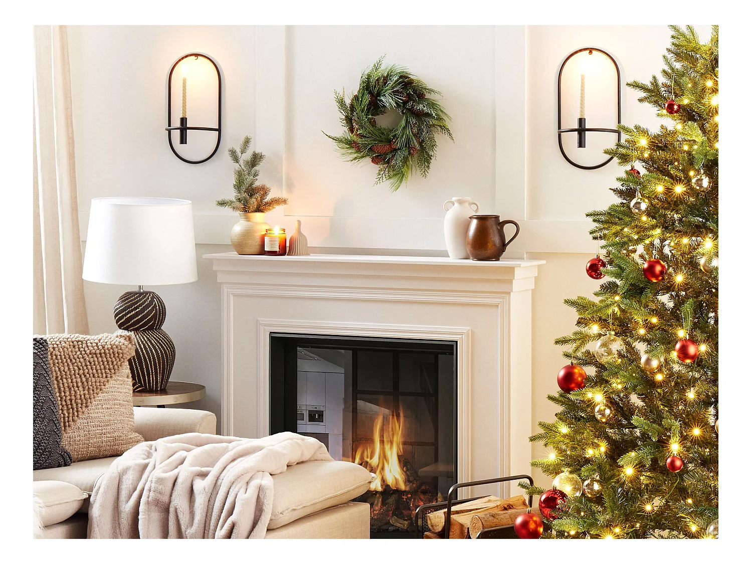 Couronne de Noël ASTURIA Vert 34 cm