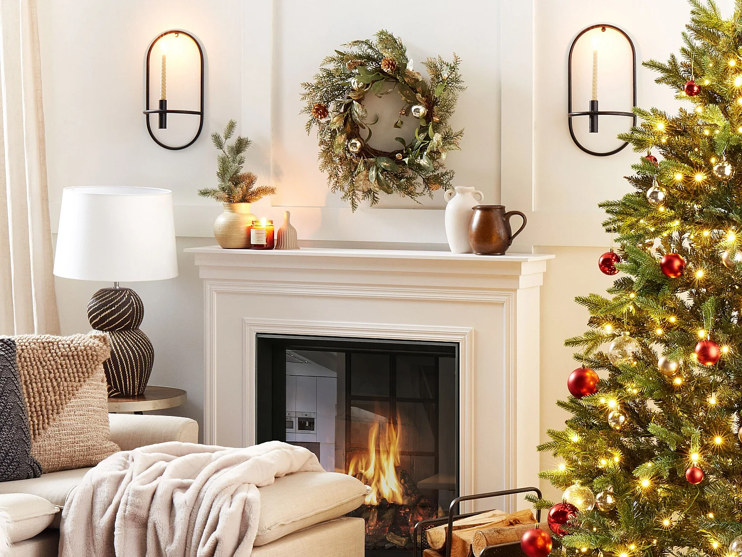 Couronne de Noël HOVILA Doré 45 cm