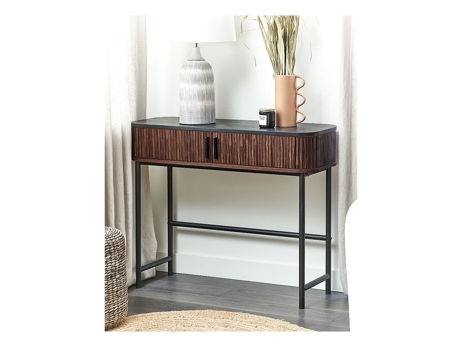 Tavolino consolle JOSE Marrone scuro