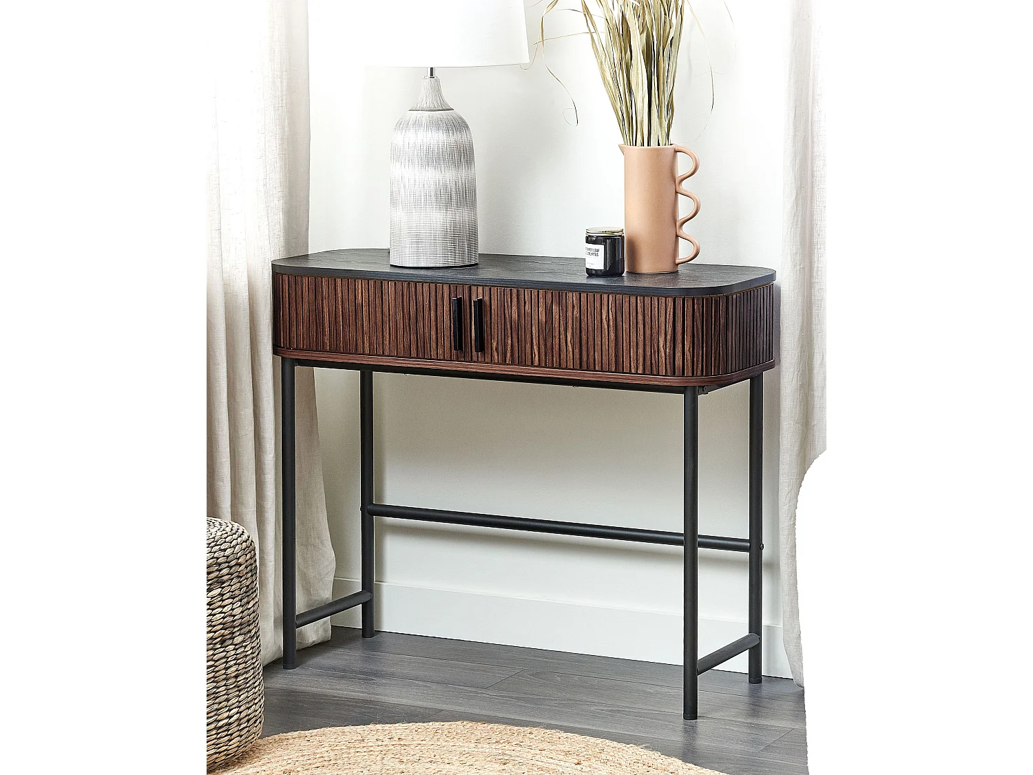 Console JOSE Marron foncé