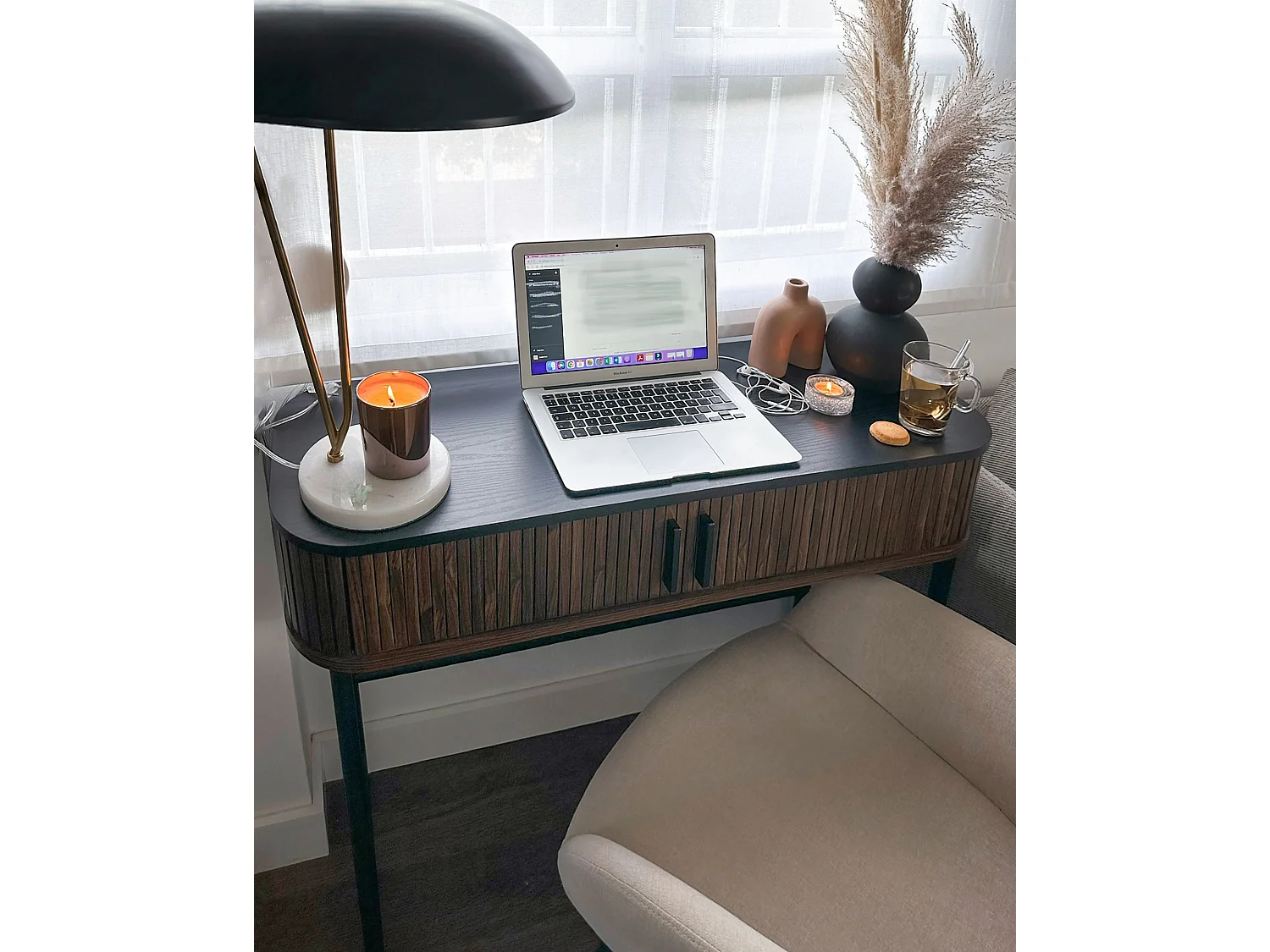 Console JOSE Marron foncé