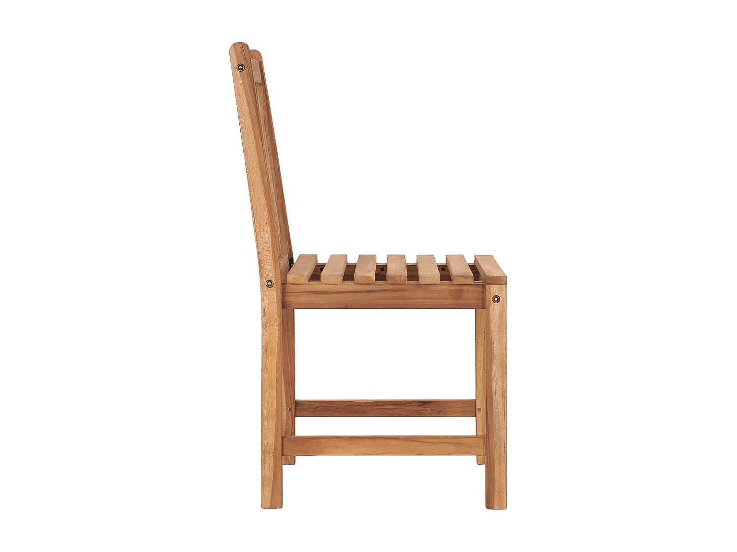 Chaise de jardin 2 pc avec coussin Bois de teck massif 7