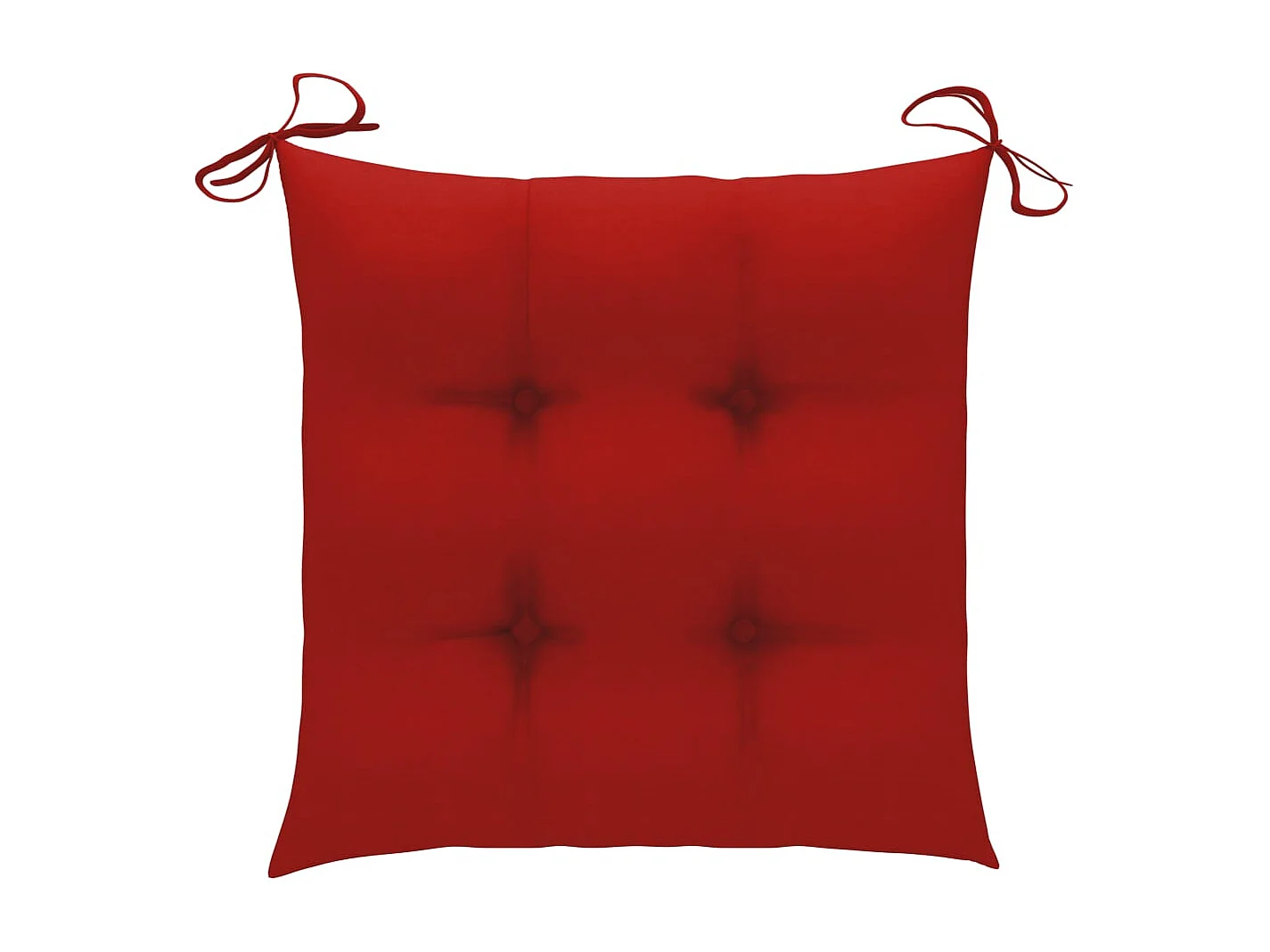 Chaise de jardin 2 pc avec coussin Bois de teck massif 7
