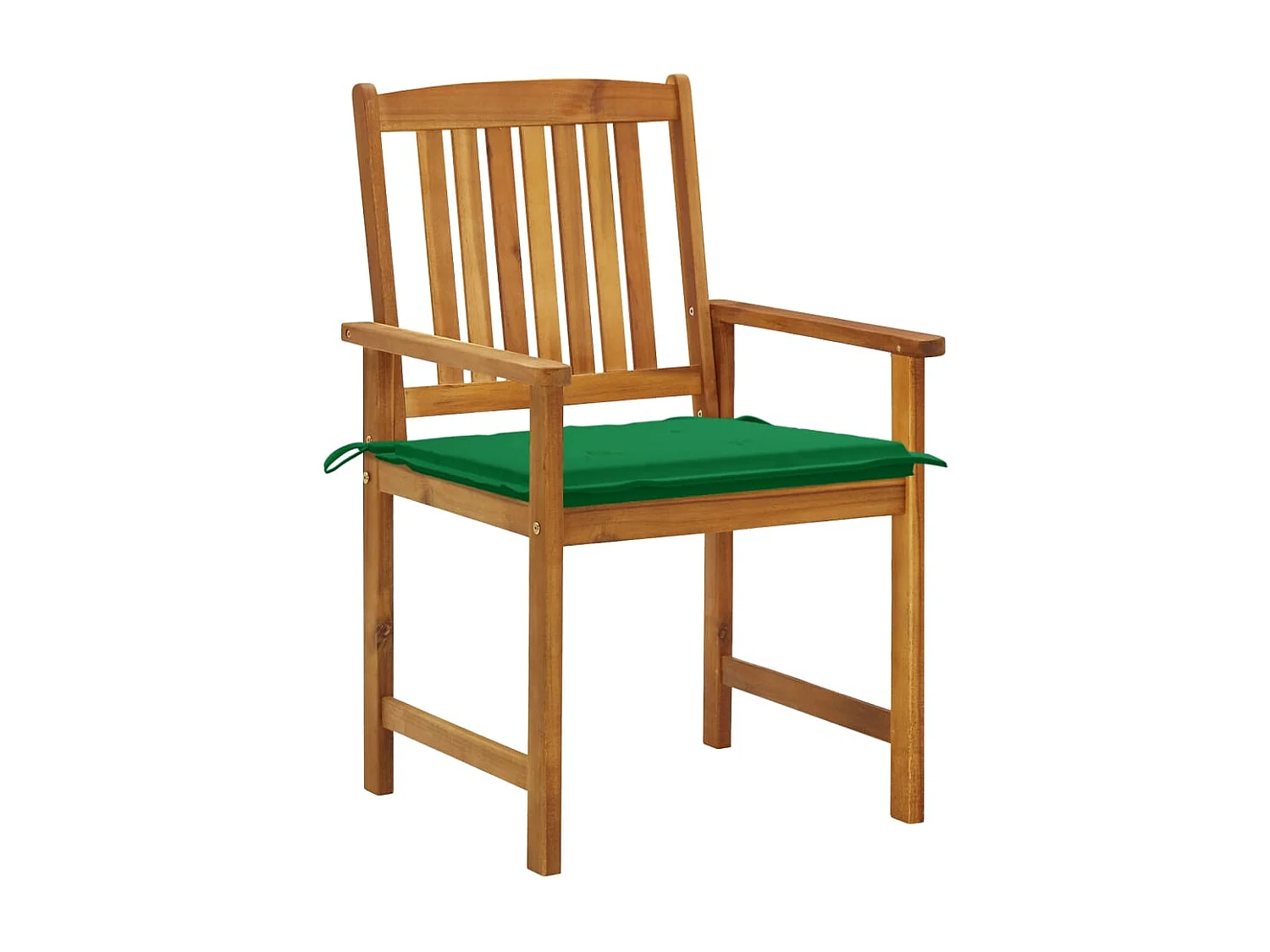 Chaise de jardin avec coussin 6 pc Bois d'acacia massif 22