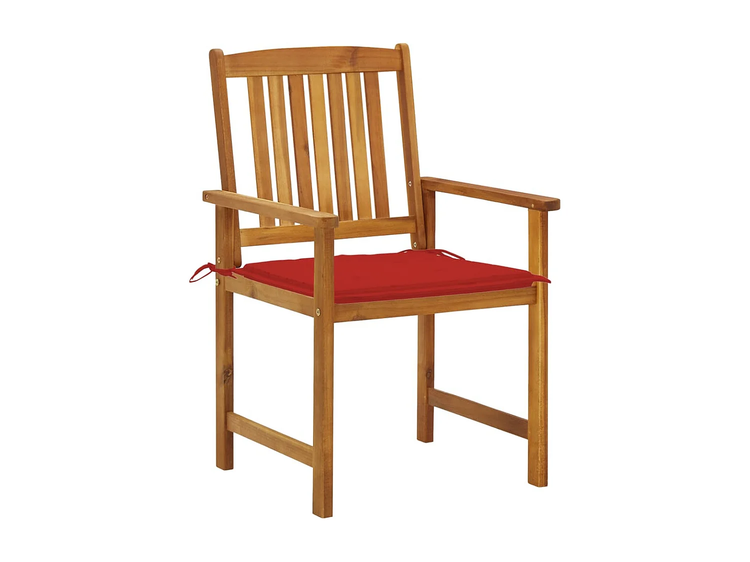 Chaise de metteur en scène avec coussin 2 pc Acacia massif 2