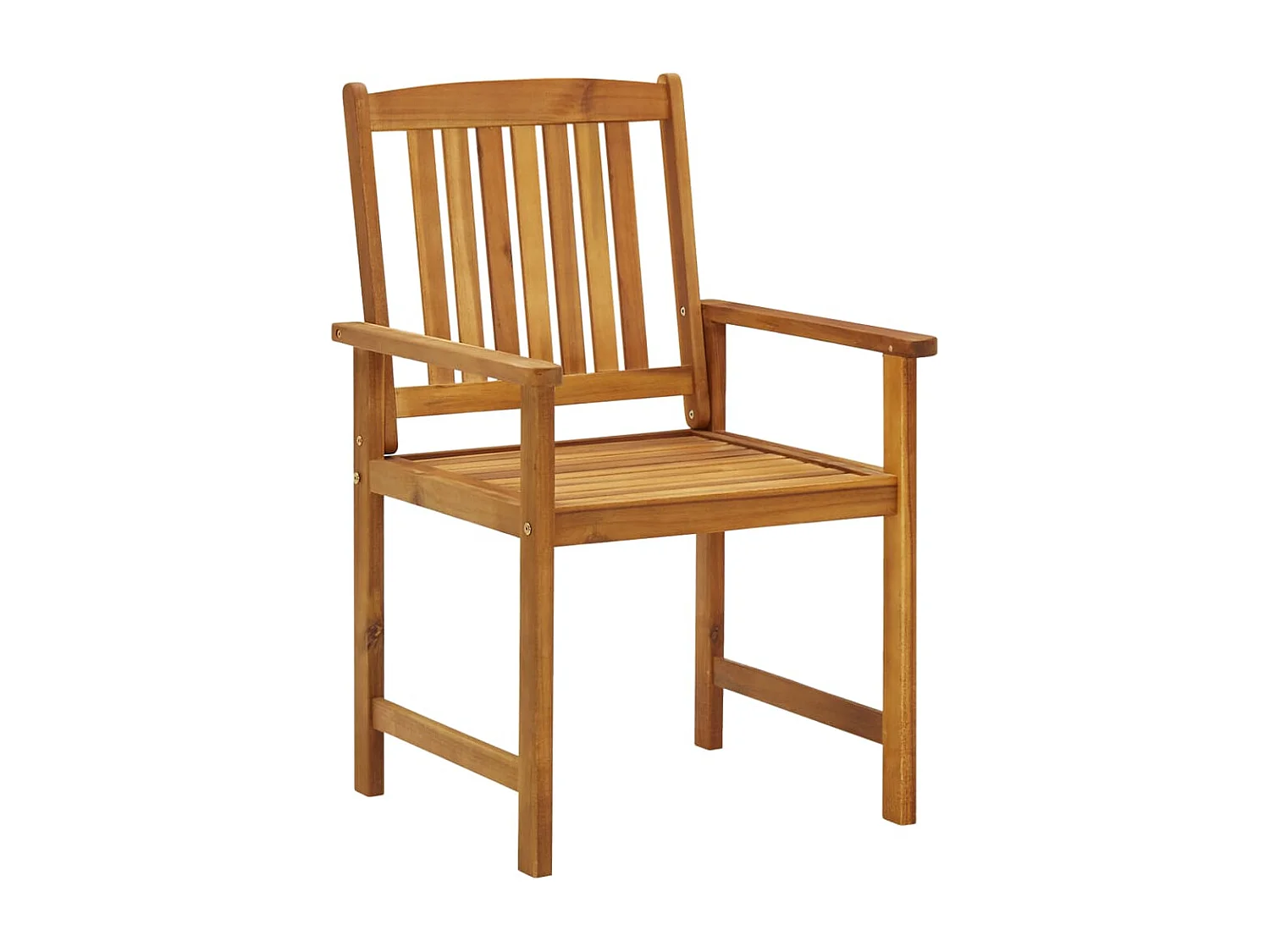 Chaise de metteur en scène avec coussin 2 pc Acacia massif 2