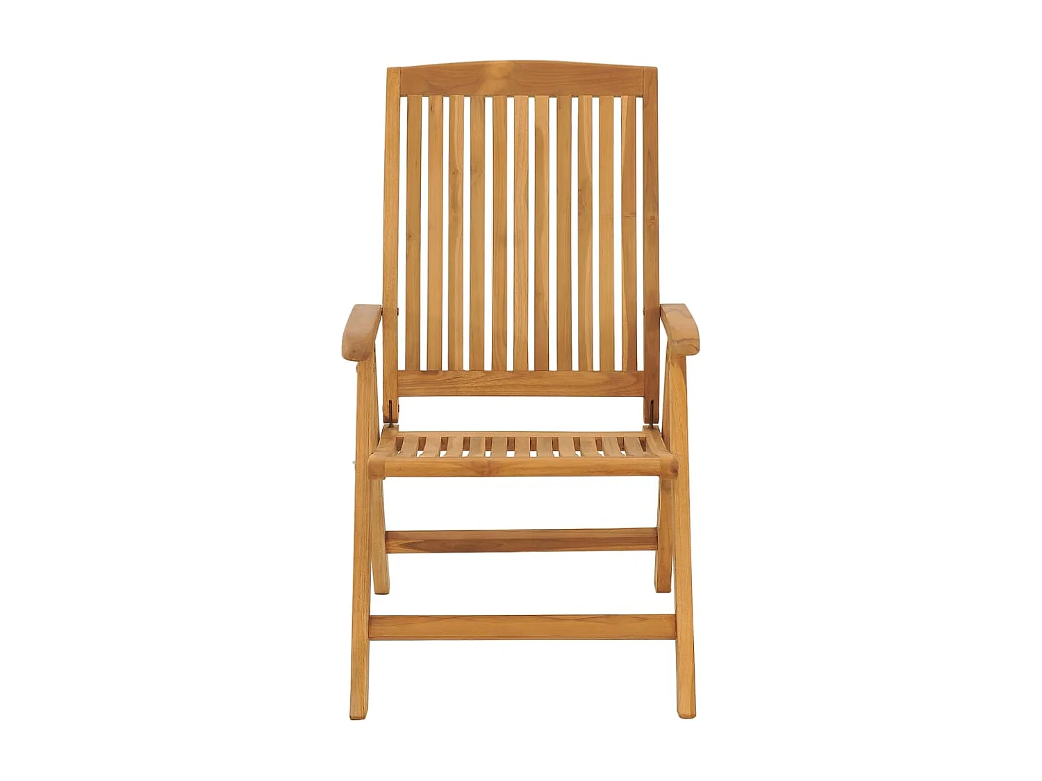 Chaise de jardin inclinable et coussin lot de 6 bois teck