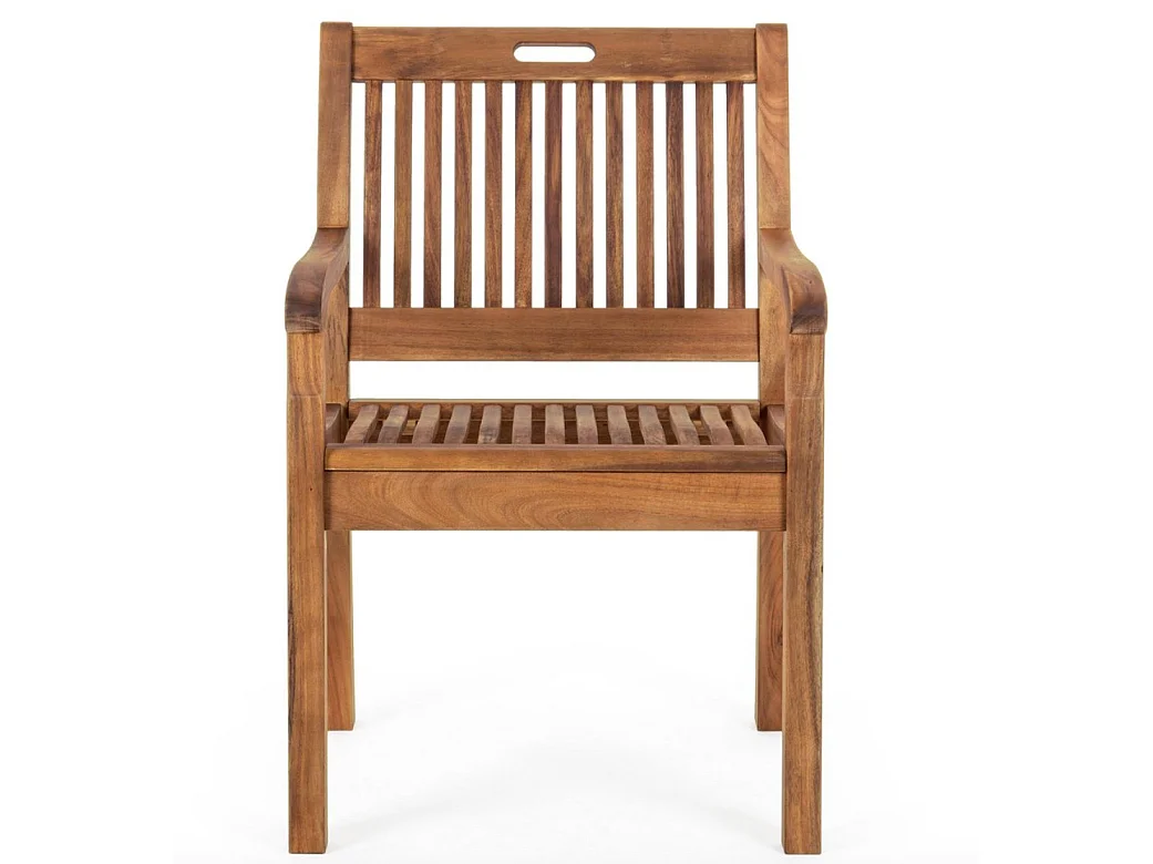 Set van 2 NOEMI buitenstoelen – Geolied acaciahout