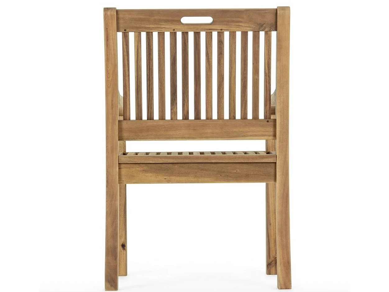 Set van 2 NOEMI buitenstoelen – Geolied acaciahout
