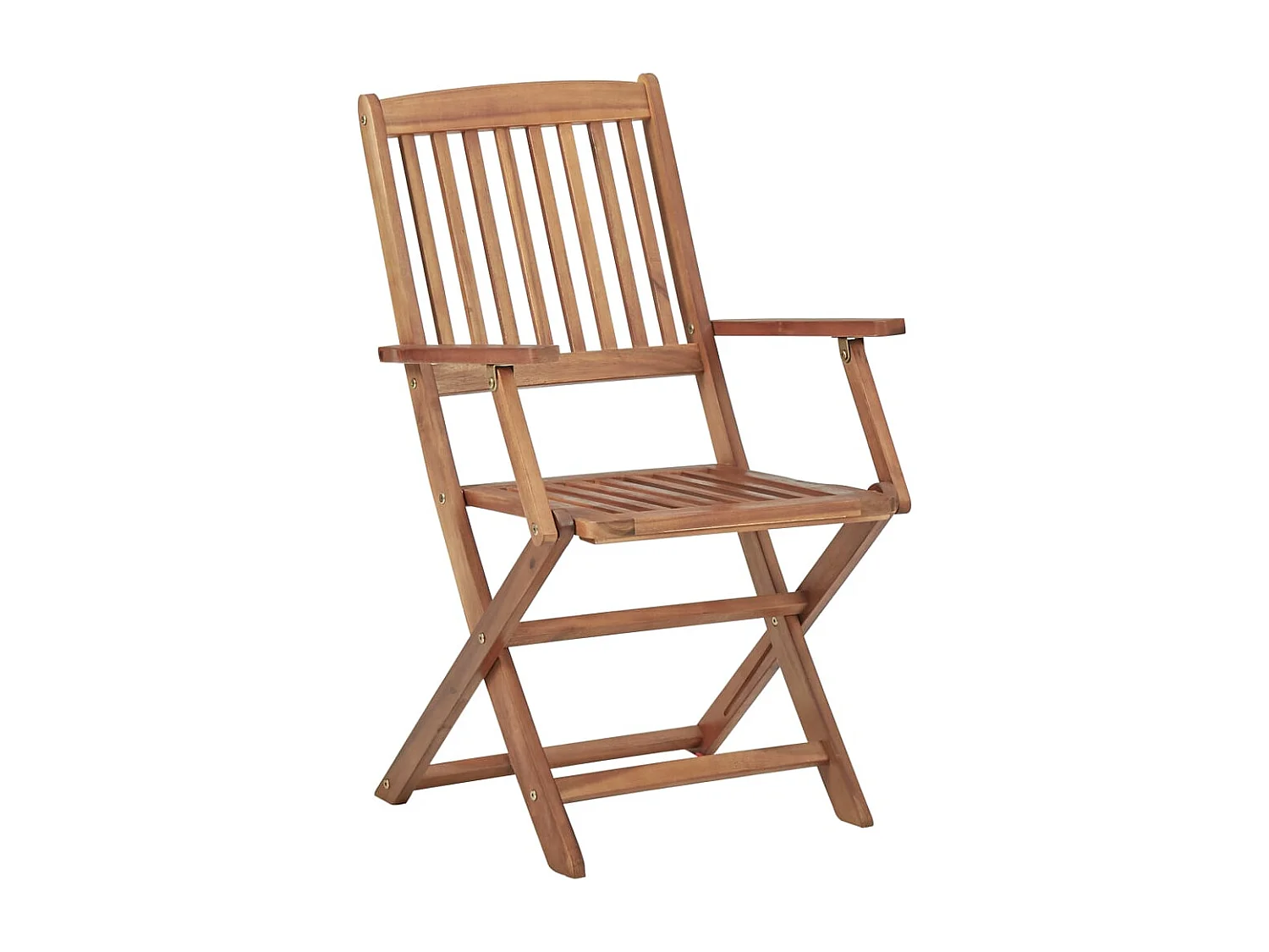 Chaise pliable de jardin 6 pc avec coussin Bois d'acacia 99
