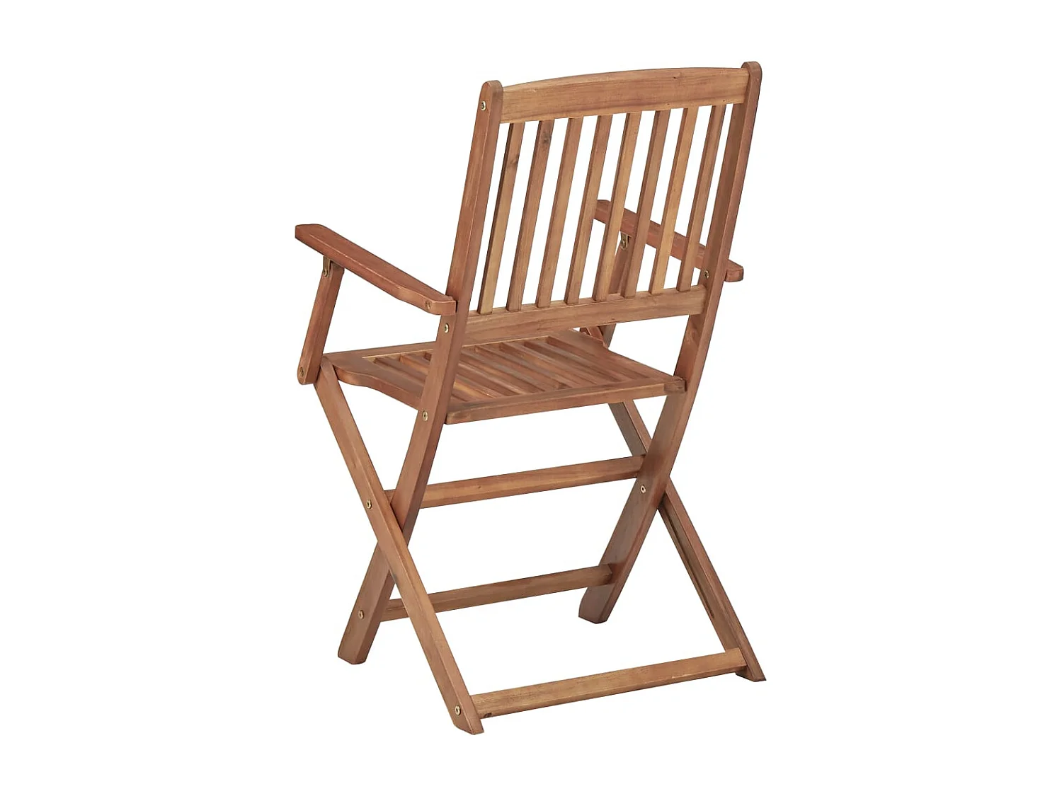 Chaise pliable de jardin 6 pc avec coussin Bois d'acacia 99