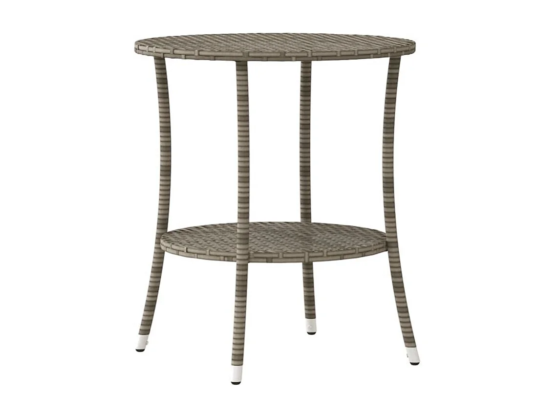 Chaise inclinable de jardin lot de 2 et table résine tressée