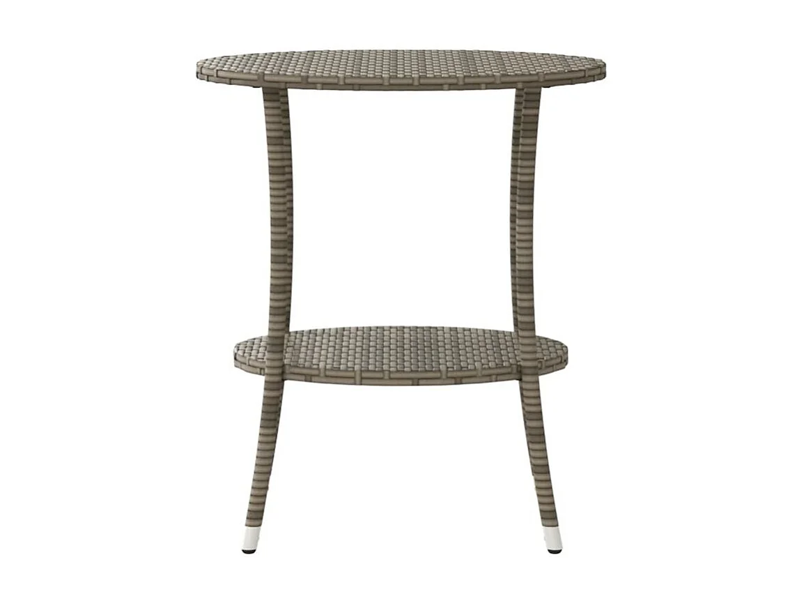 Chaise inclinable de jardin lot de 2 et table résine tressée