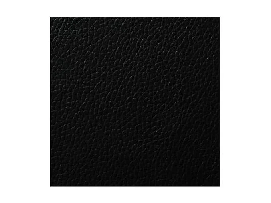 Chaise à manger similicuir noir et pieds métal noir Mikarel - Lot de 6