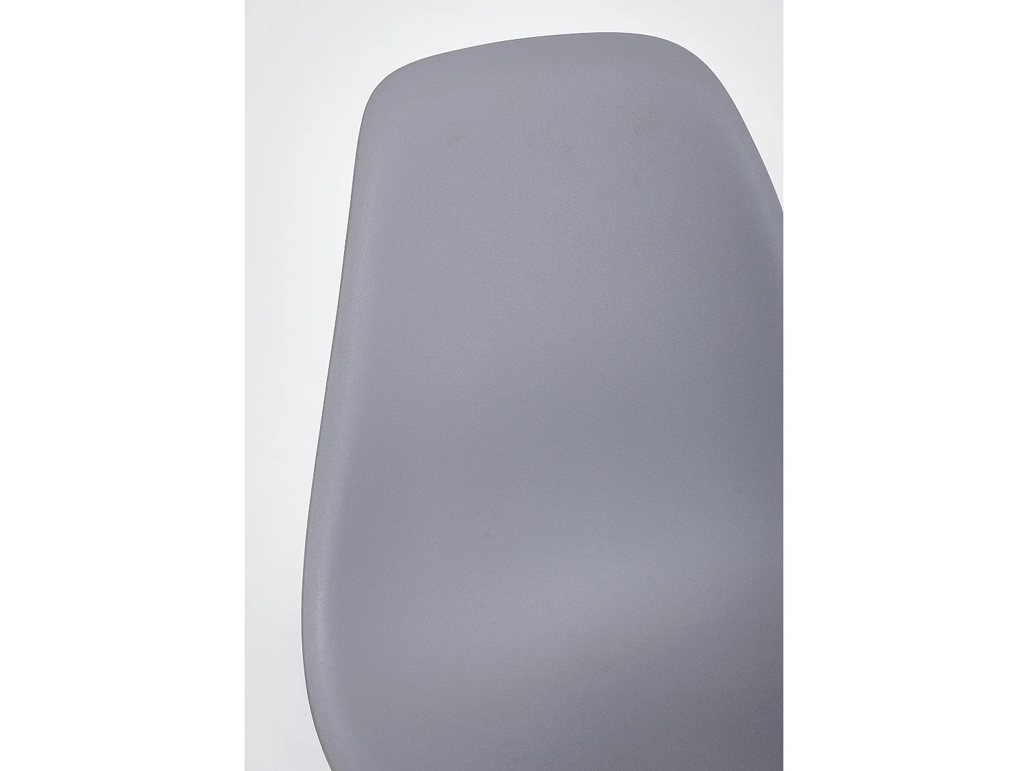 Lot de 4 chaises KAZO – Coque PP renforcée & piétement hêtre-Gris