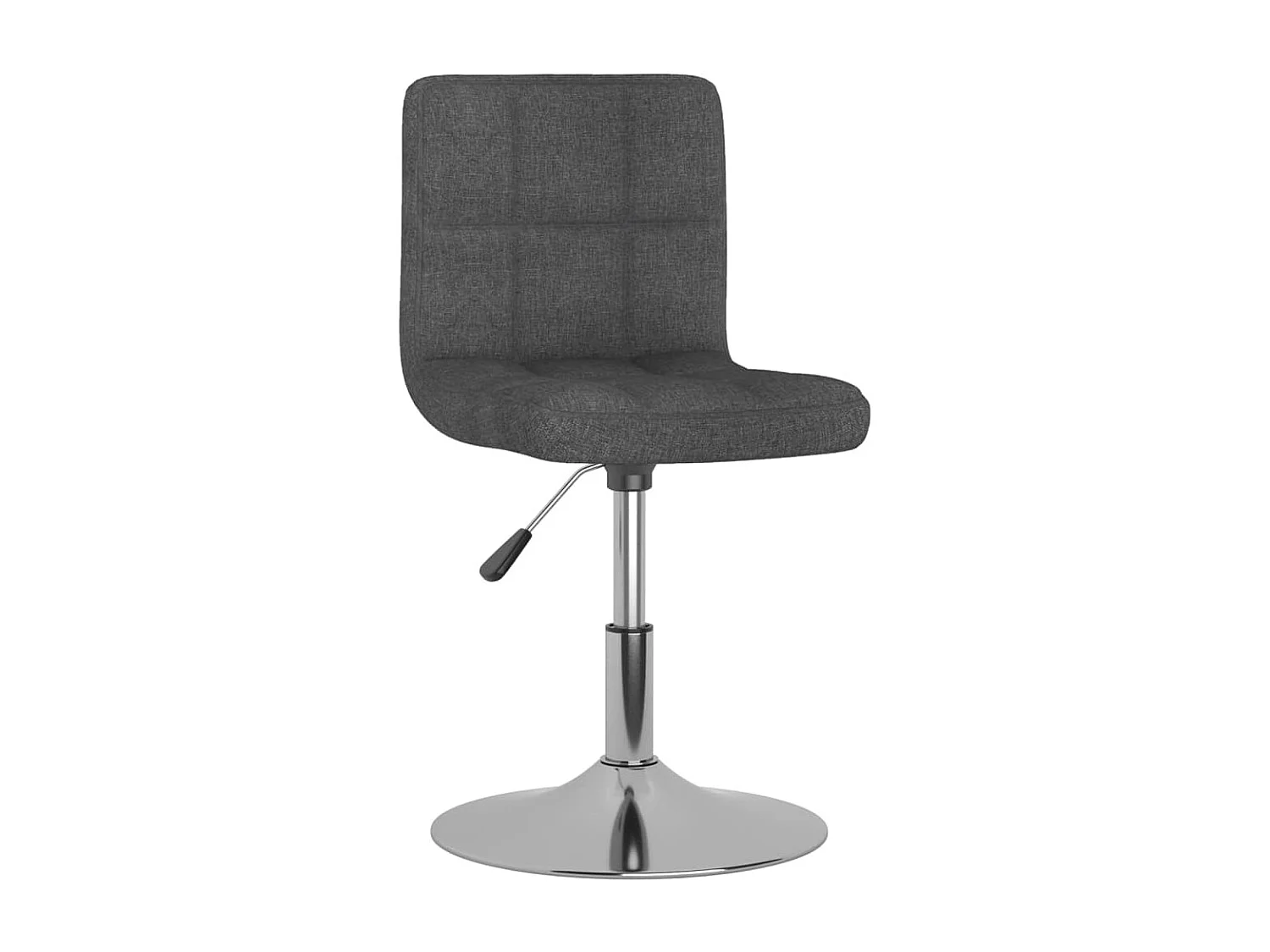 Chaise pivotante de salle à manger 6 pc Gris foncé Tissu 8