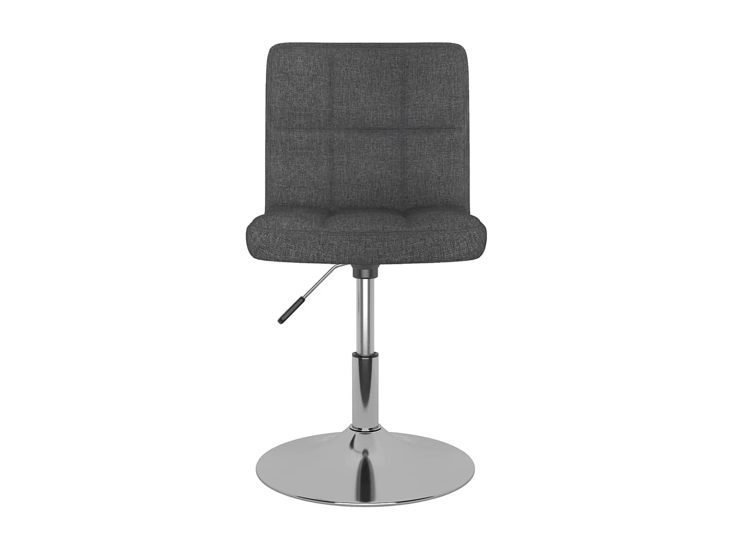 Chaise pivotante de salle à manger 6 pc Gris foncé Tissu 8