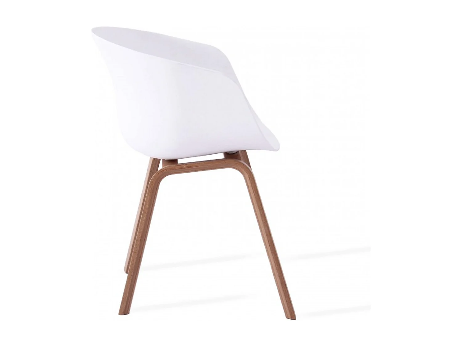 Chaise nordique KAVINA – Bois de hêtre & polypropylène-Gris clair