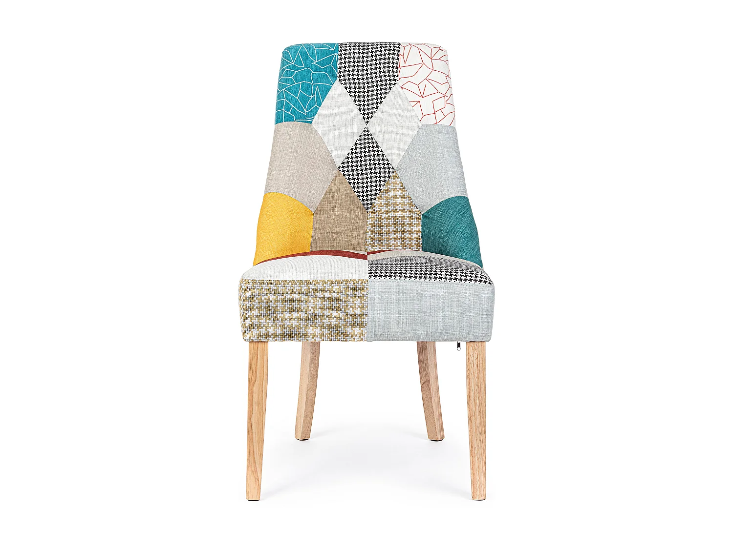 Chaise en bois de pin imprimé multicolore Galatea - Lot de 2