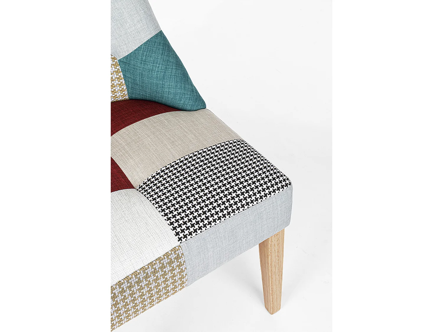 Chaise en bois de pin imprimé multicolore Galatea - Lot de 2