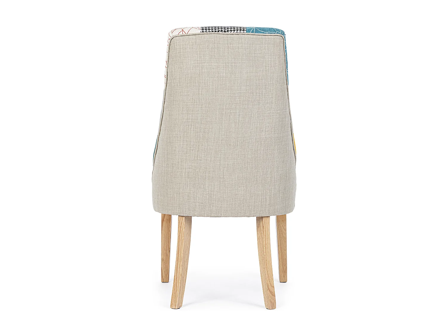 Chaise en bois de pin imprimé multicolore Galatea - Lot de 2