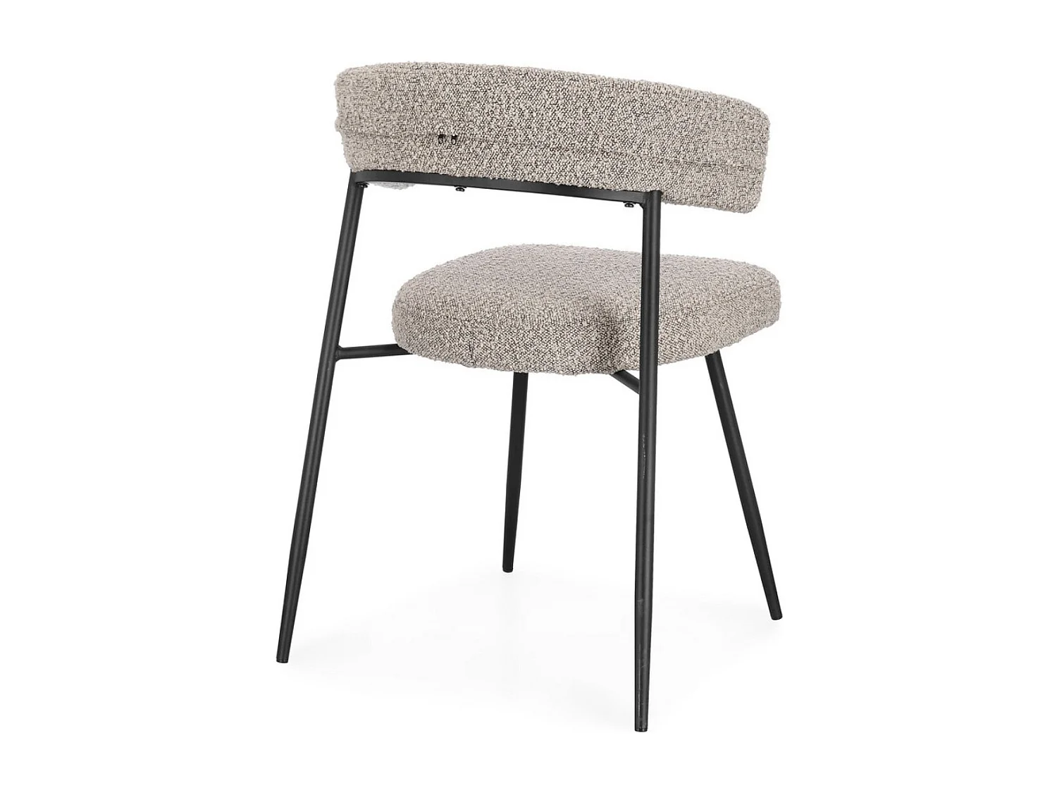 Lot de 4 chaises AMAIA – Confort rembourré & design contemporain-Taupe