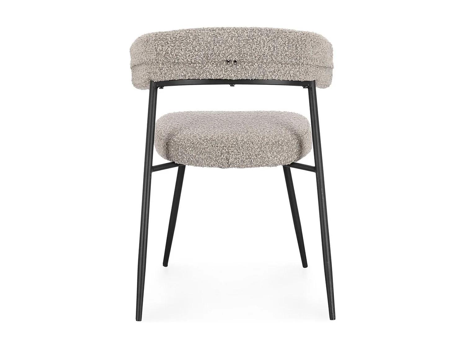 Lot de 4 chaises AMAIA – Confort rembourré & design contemporain-Taupe