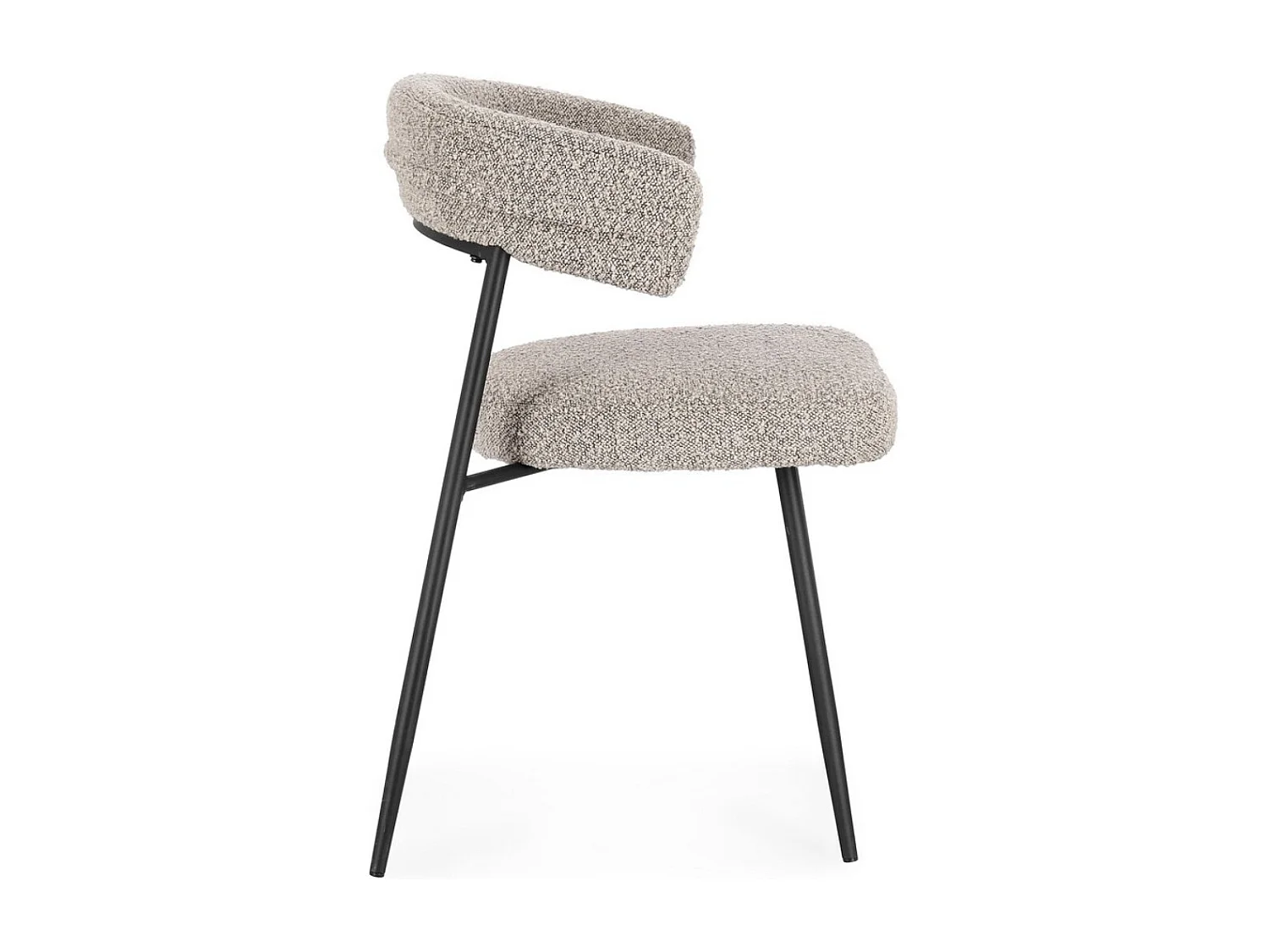 Lot de 4 chaises AMAIA – Confort rembourré & design contemporain-Taupe