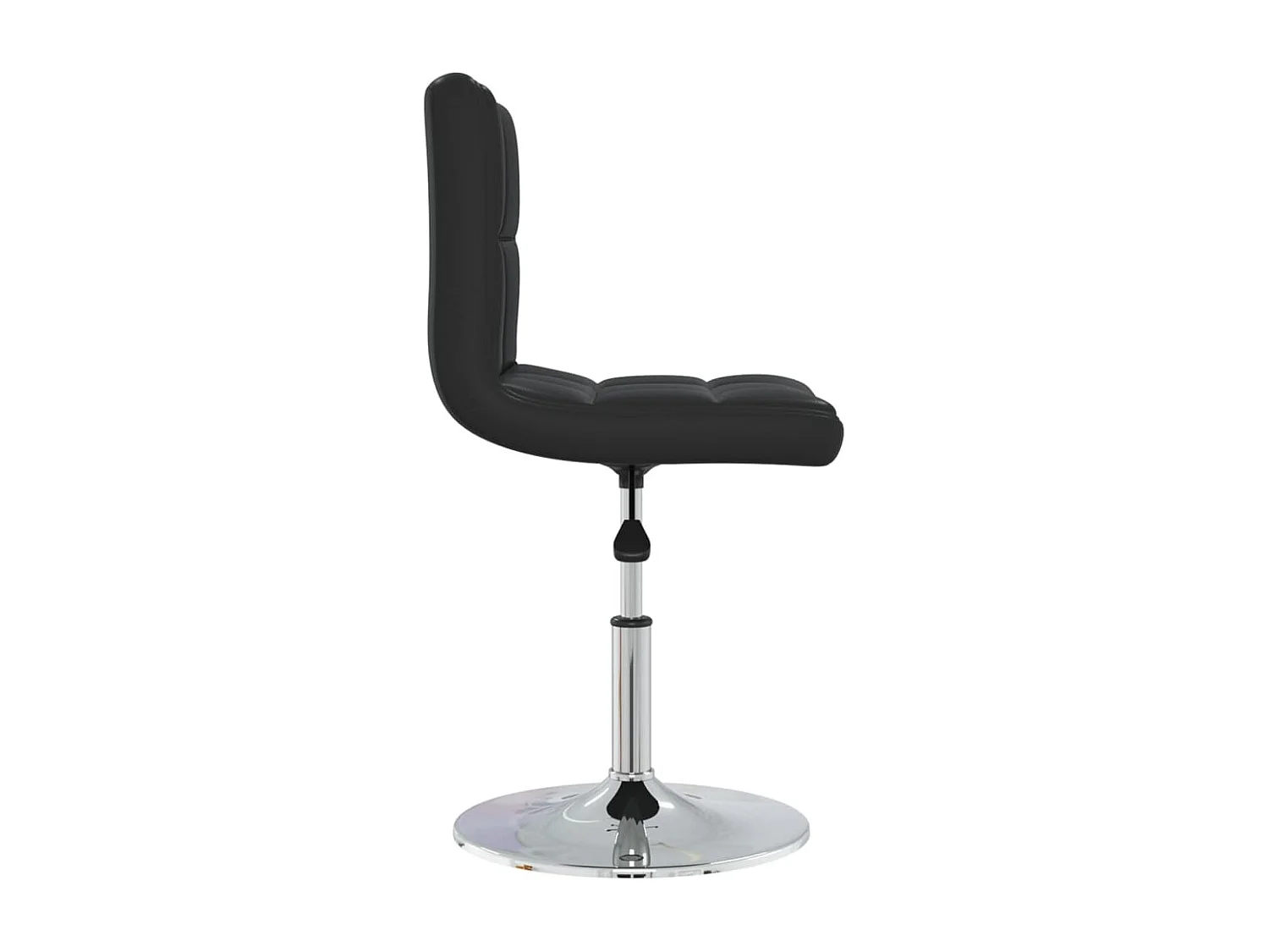 Chaise de salle à manger 2 pc Noir Similicuir 21
