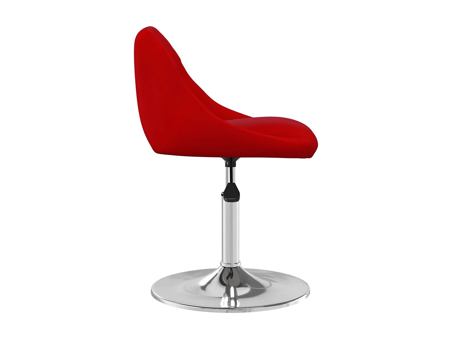 Chaises à dîner pivotantes 2 pcs Rouge bordeaux Velours 15