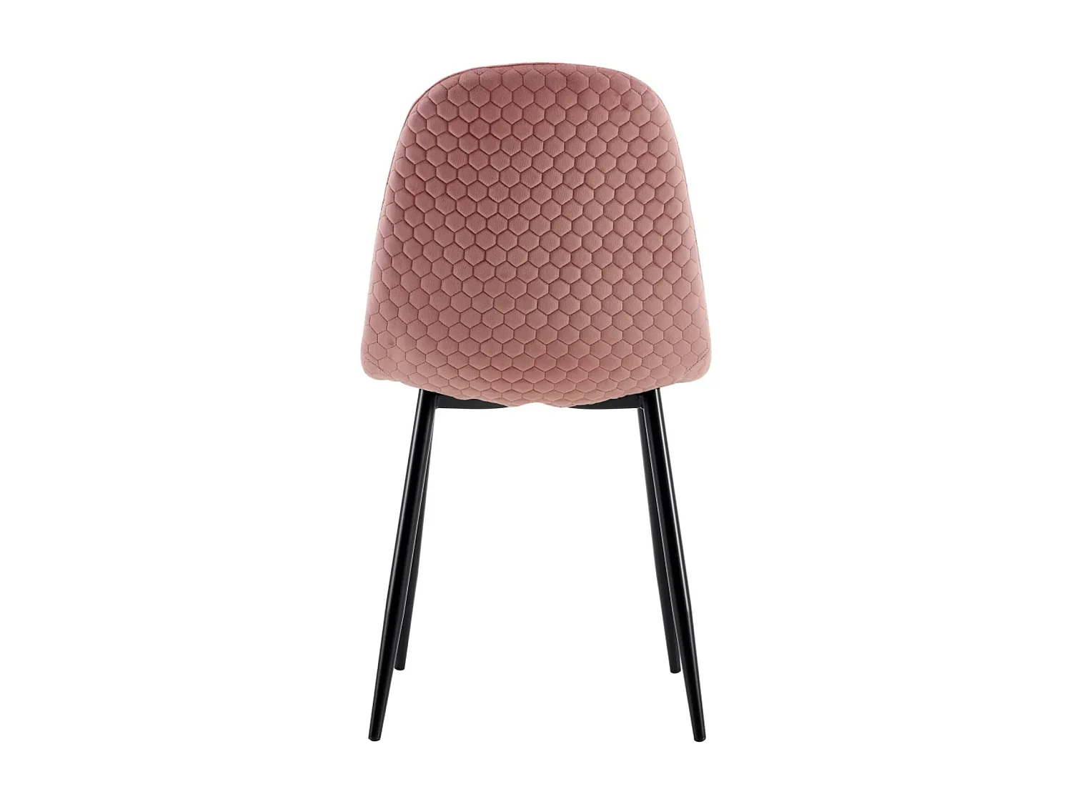 Chaise nid d'abeille - Lot de 6-Rose